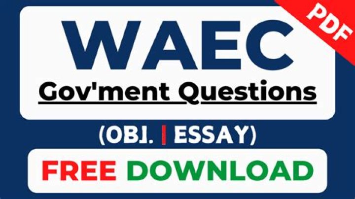 Government WAEC Past Questions PDF – Download Free Exam Papers