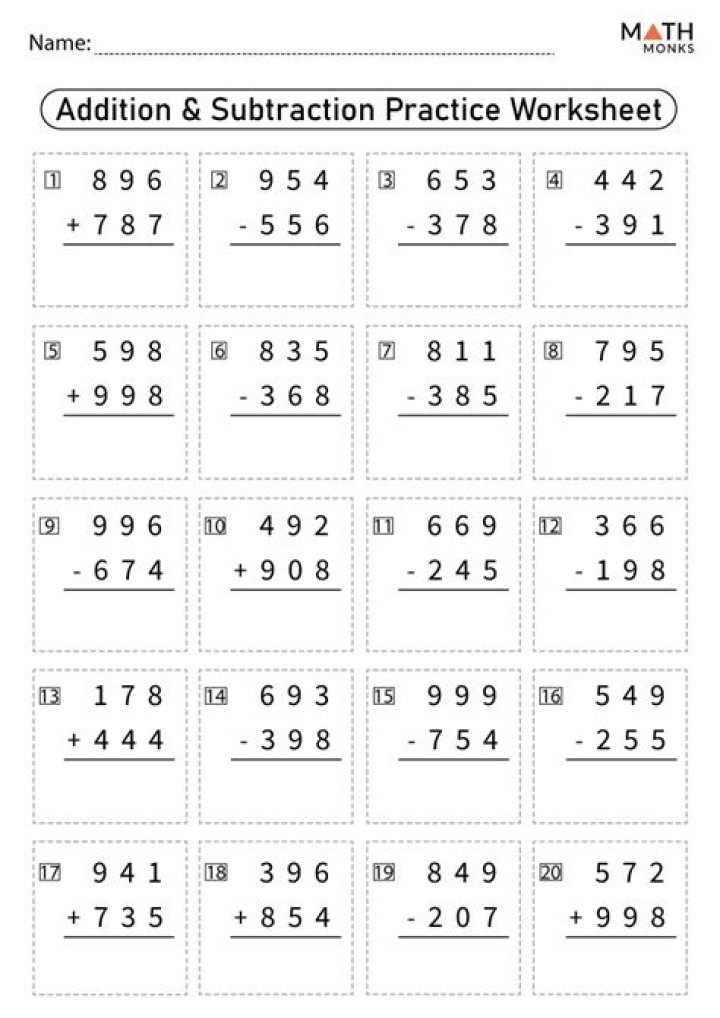 Free Grade 3 Maths Worksheets PDF – Instant Download
