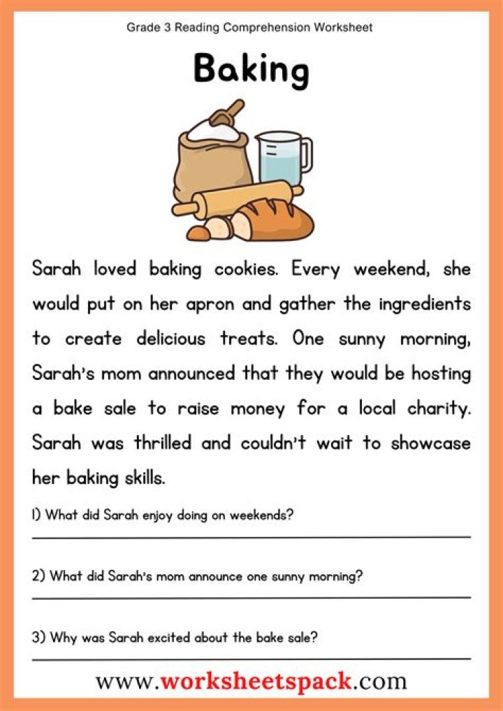Grade 3 Reading Comprehension Worksheets PDF – Download Free Printables