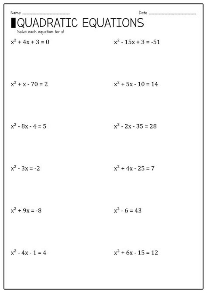 Grade 7 Algebra Worksheets with Answers PDF for Free Download