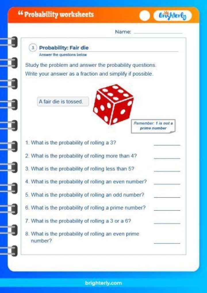 Free Grade 7 Probability Worksheets PDF for Instant Practice