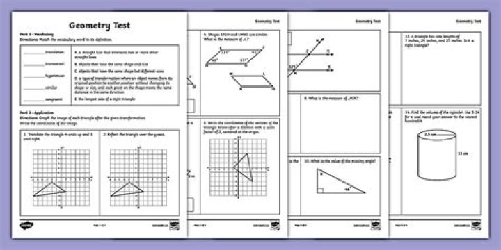 Free Grade 9 Geometry Test PDF – Practice & Prepare