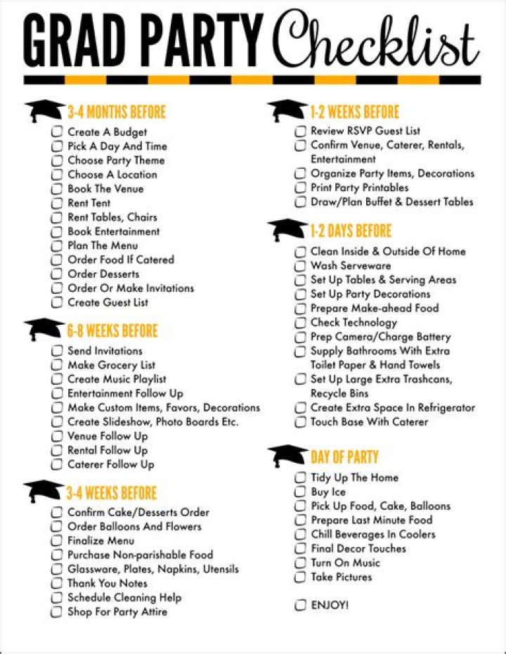 Graduation Party Planning Checklist PDF: Stay Organized & Stress-Free