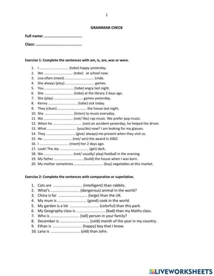 Free Grammar Check Test PDF for Perfect Writing