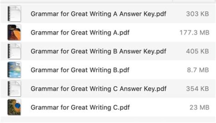 Grammar for Great Writing B Answer Key PDF – Perfect Your Skills