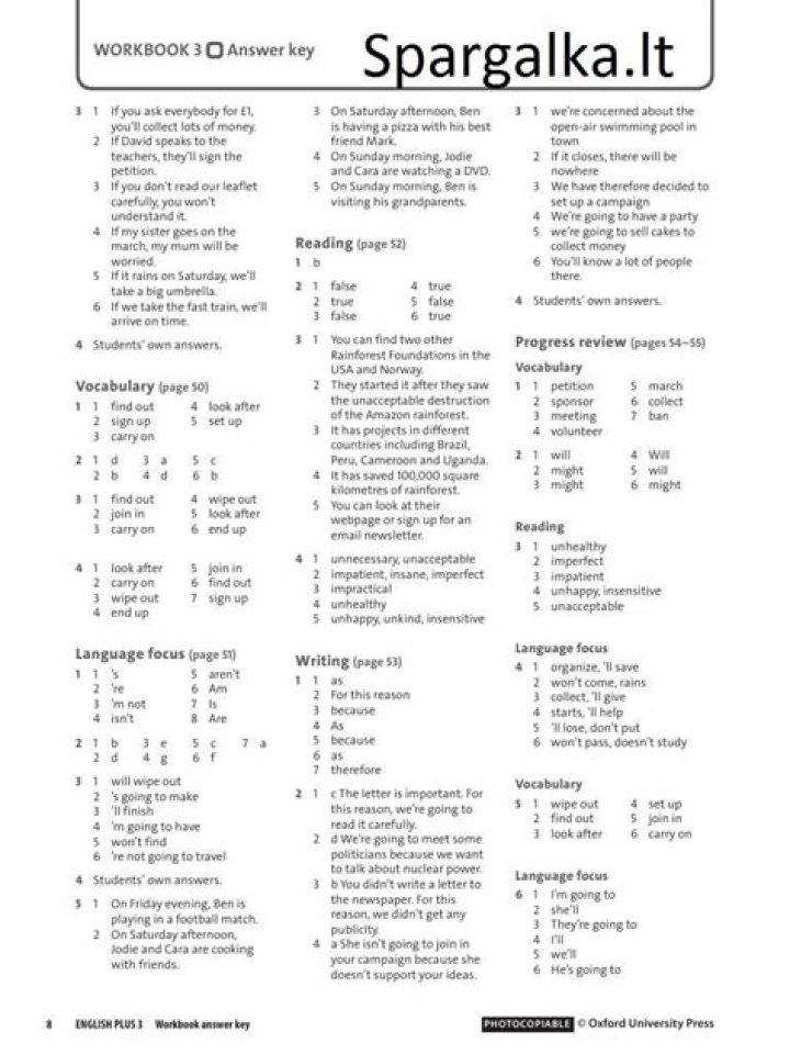 Grammar for 6th Grade Writing: Answer Key PDF
