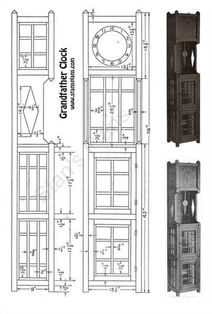 Free Grandfather Clock Plans PDF for DIY Restoration