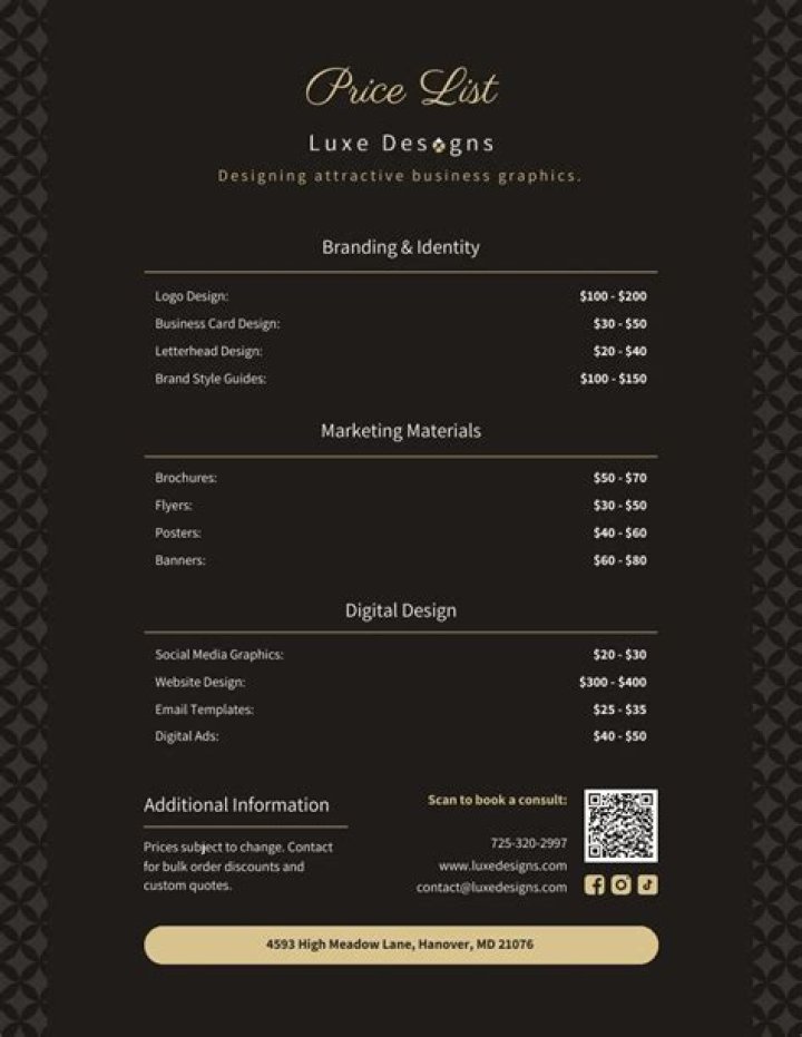 Graphic Design Price List PDF for India – Affordable Rates & Free Download