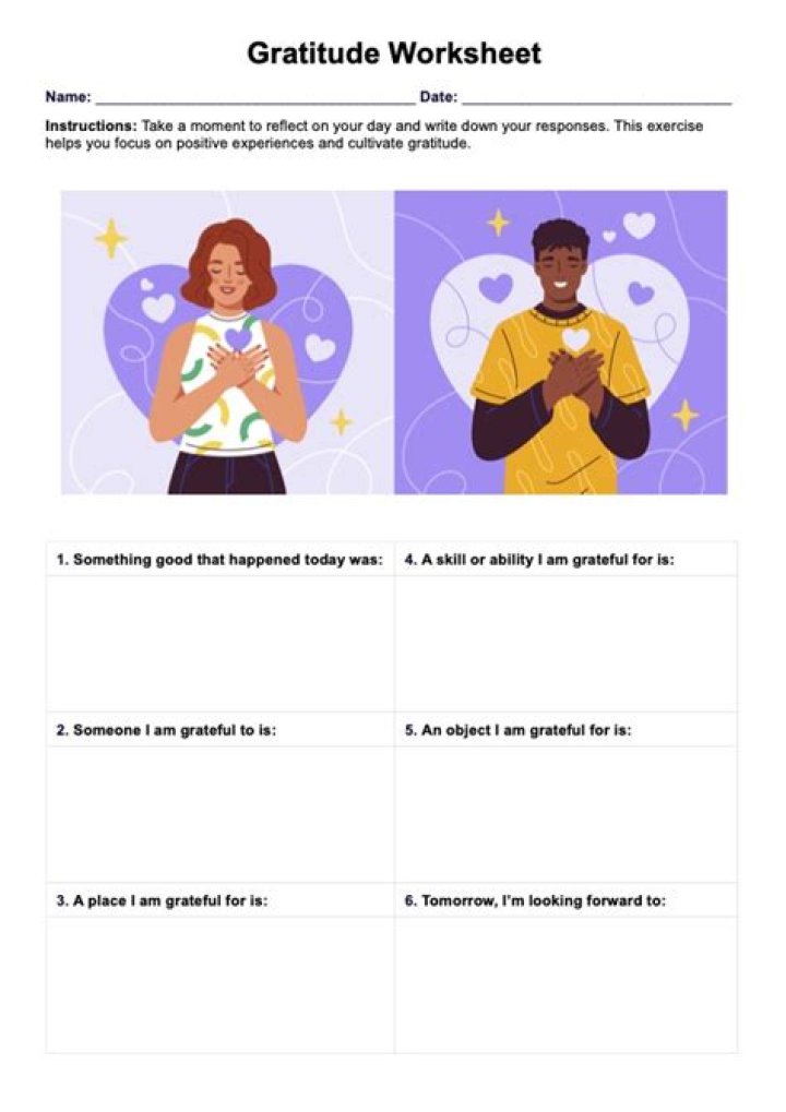 Gratitude Worksheets for Adults in Recovery PDF – Heal Through Gratitude
