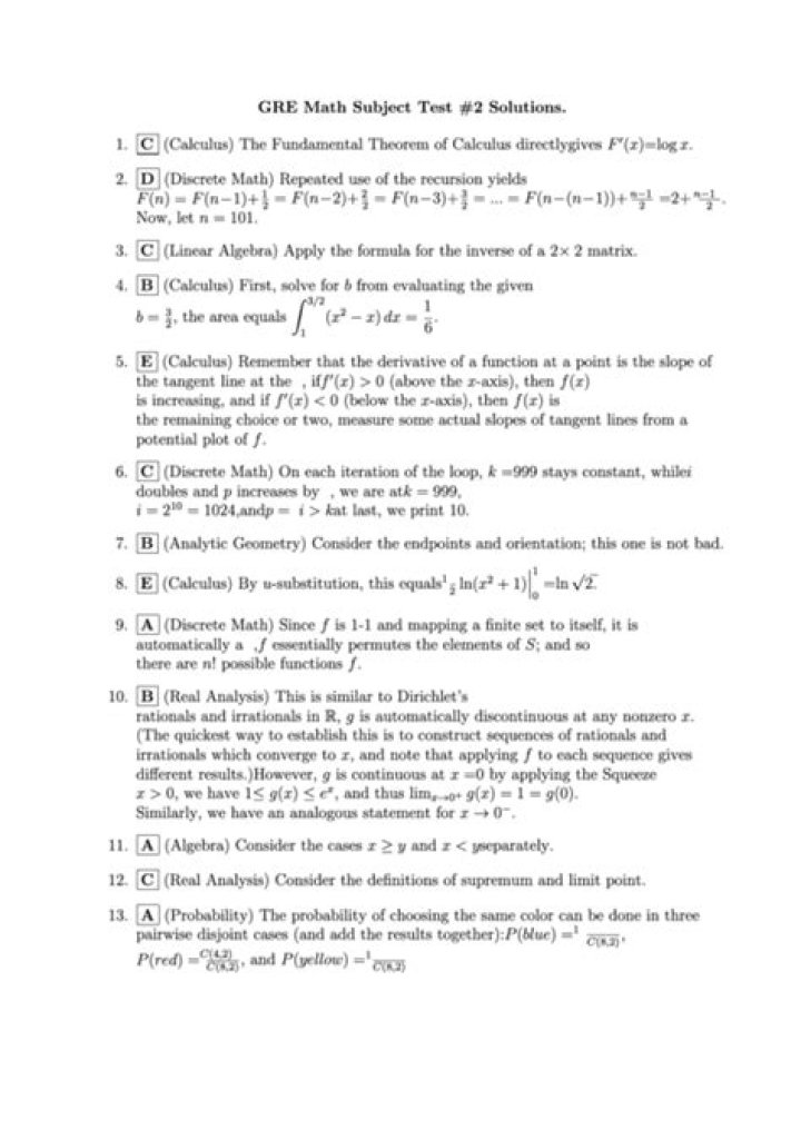 Free GRE Mock Test PDF for Instant Preparation