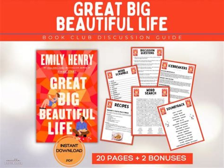 Great Big Beautiful Life Book Club Questions PDF – Perfect Discussion Starter