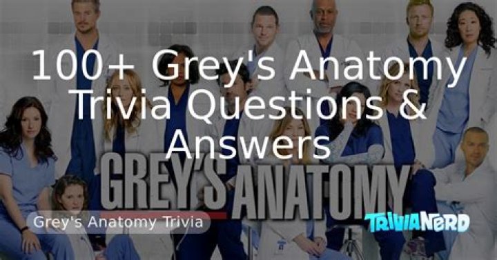 Grey's Anatomy Trivia Questions & Answers PDF: Perfect for Fans
