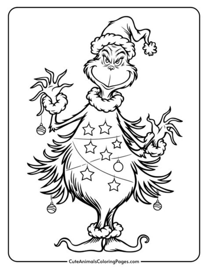 Free Grinch Coloring Sheets PDF for Kids and Adults