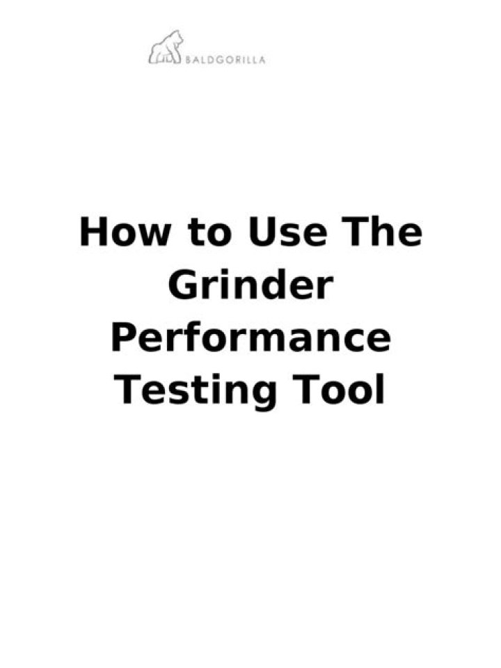 Master Grinder Performance Testing: Step-by-Step Tutorial in PDF