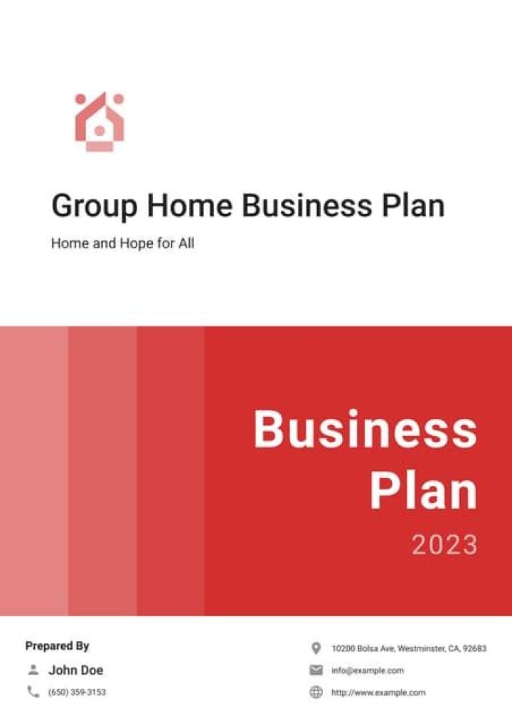 Group Home Business Plan PDF: Step-by-Step Template & Guide