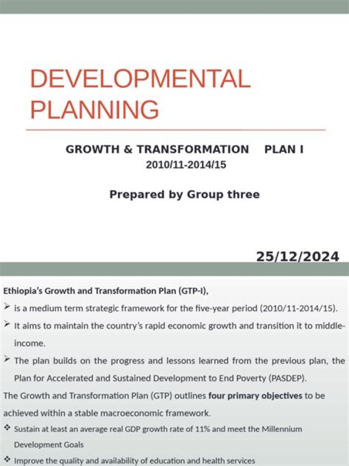 Ethiopia’s Growth and Transformation Plan 2: Comprehensive PDF Strategy