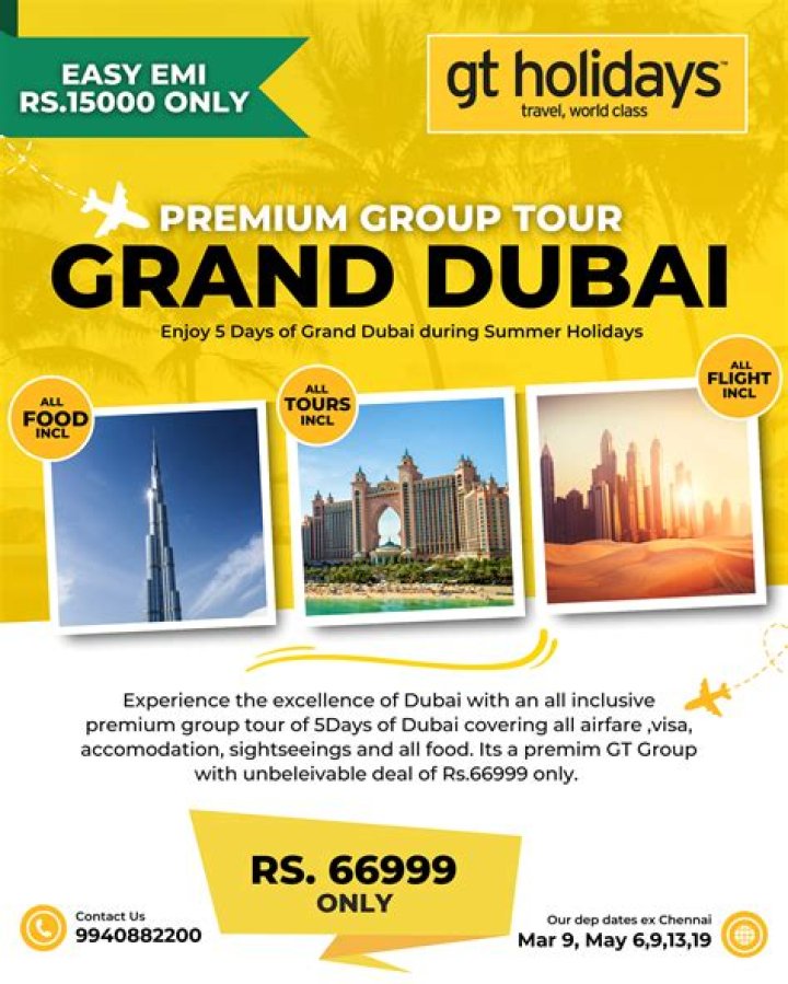 GT Holidays Price List: International Holiday Prices PDF Download
