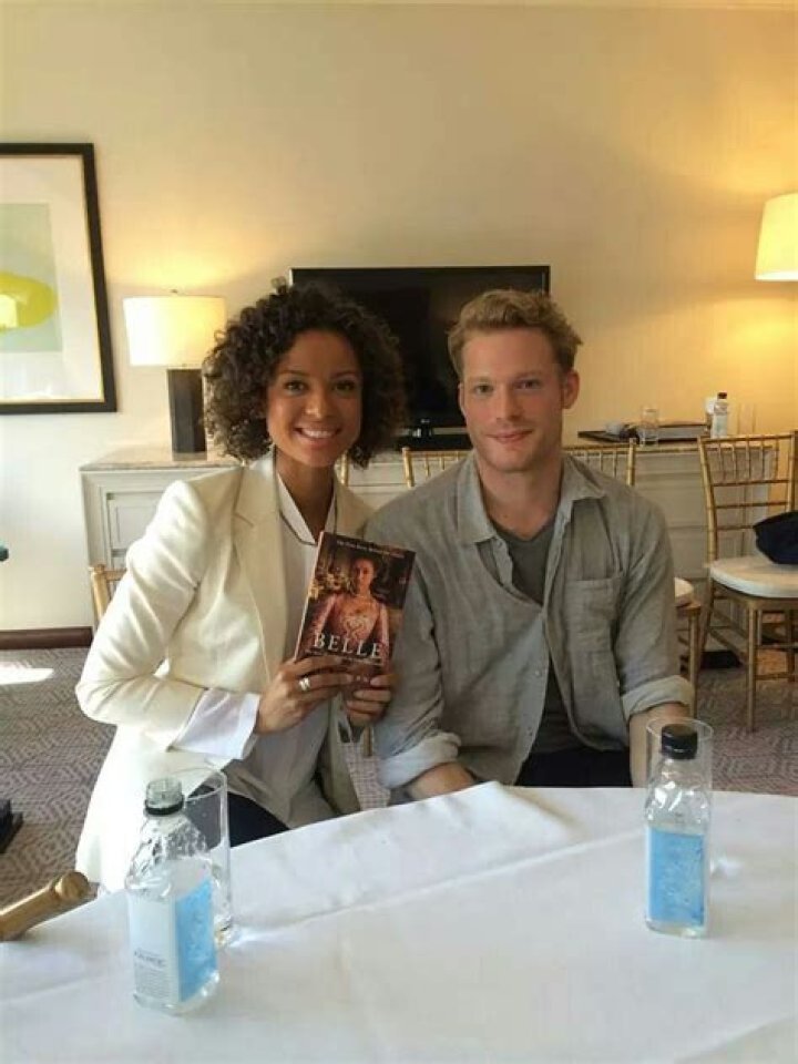 Gugu MbathaRaw and Sam Reid attend the Belle UK Premiere at BFI