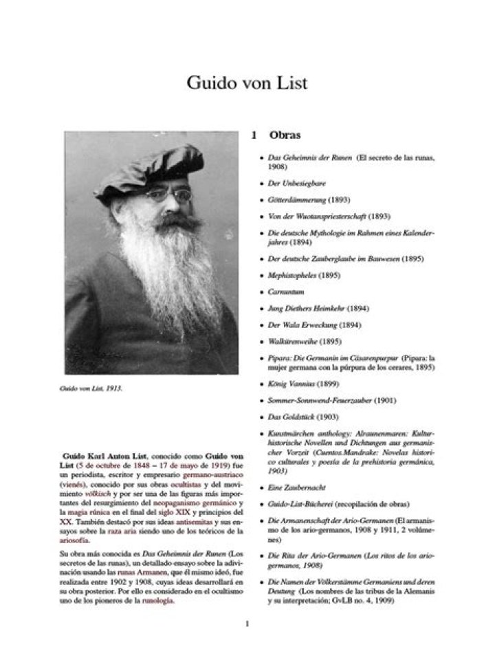 Guido von List PDF: Key Insights and Historical Analysis