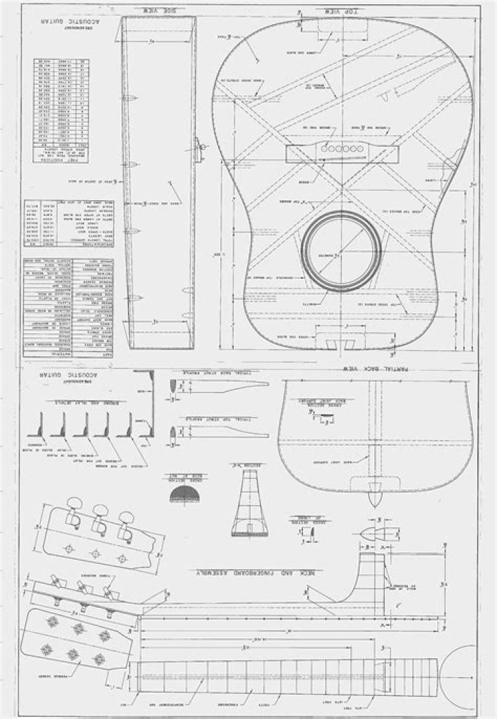Free Guitar Building Plans PDF – DIY Guitar Plans & Diagrams