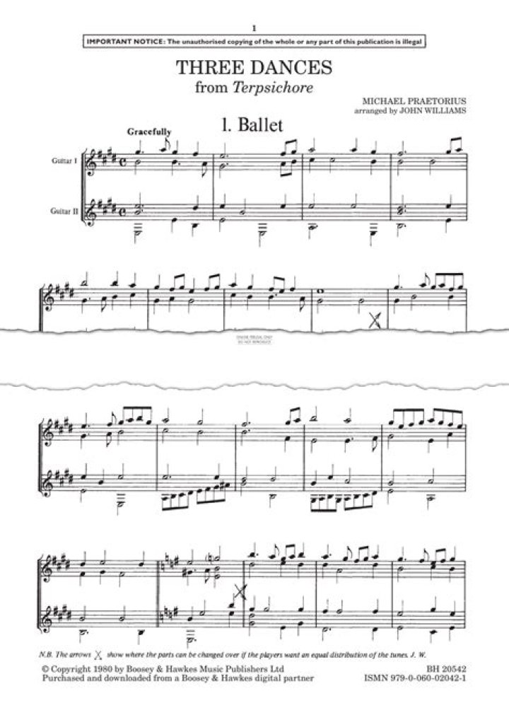 Free Guitar Ensemble Sheet Music PDF Download