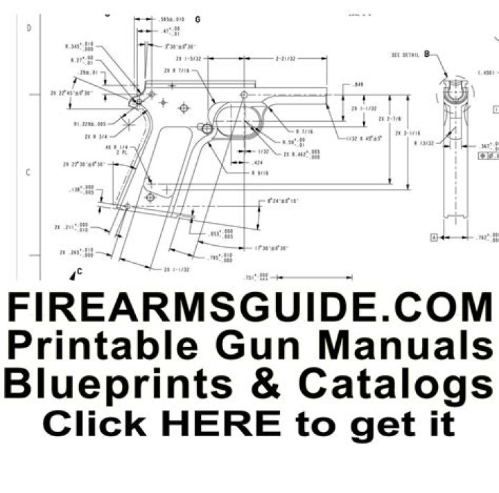 Gun Blueprints and Plans PDF for DIY & Crafting