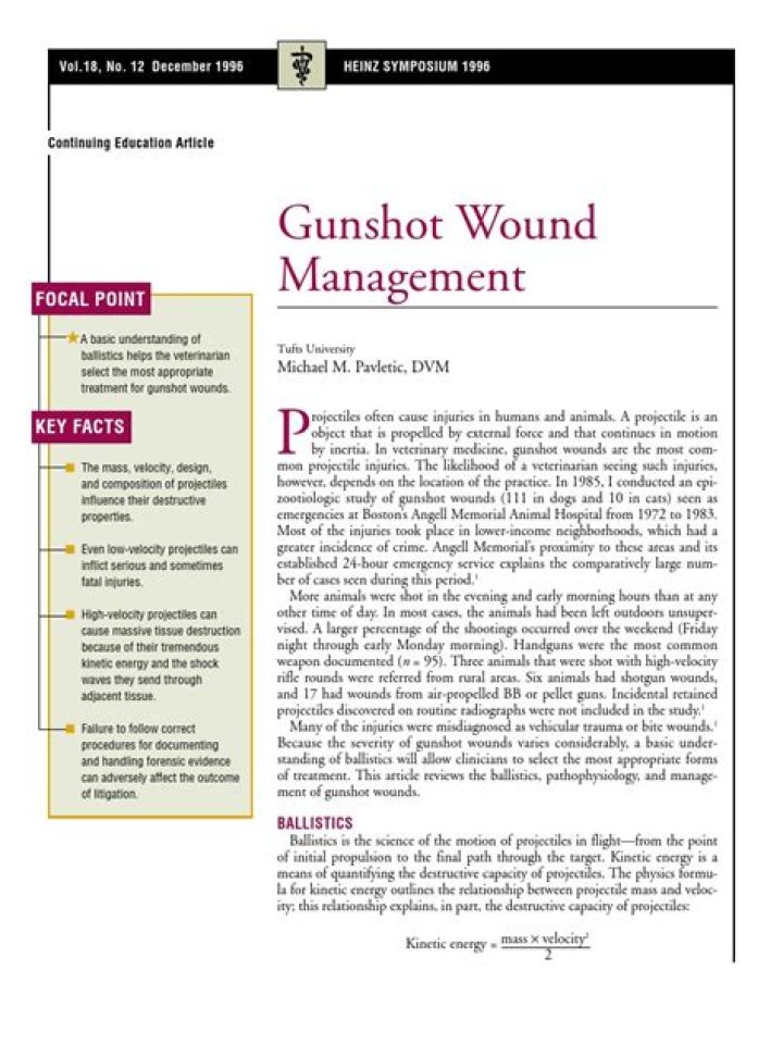 Gunshot Wound Management: Essential PDF Guidelines