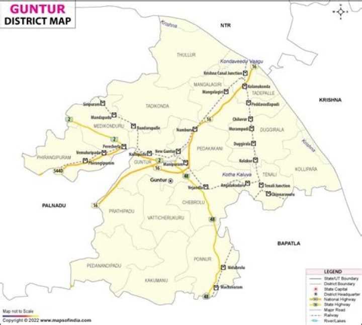 Complete Guntur District Mandals and Villages List PDF Download