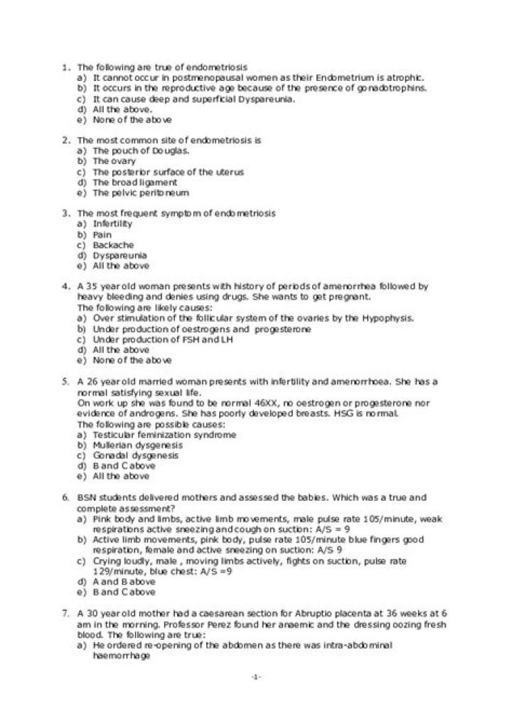 Essential Gynecology Questions and Answers PDF – All Your Medical Queries Answered