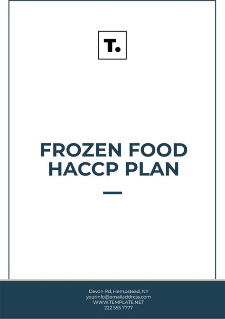 HACCP Plan for Ice Cream PDF – Safe & Compliant Production Guide