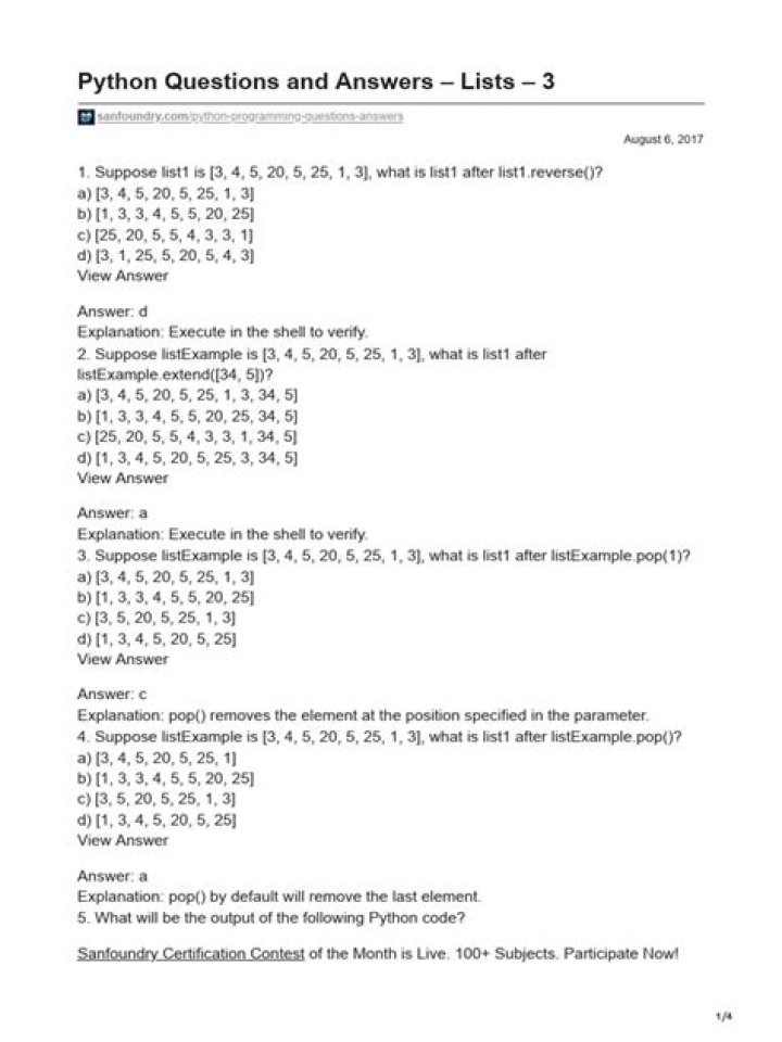 HackerRank Python Questions and Answers PDF: Master Coding Practice