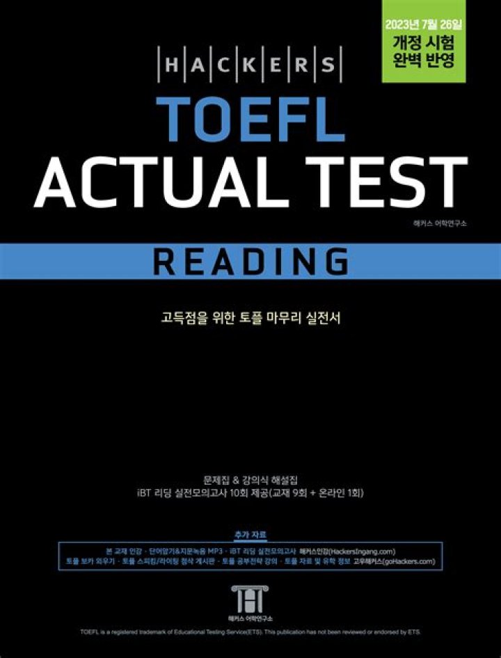Hackers TOEFL Actual Test Reading PDF: Pass with Confidence