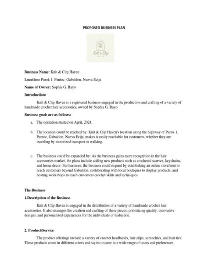Hair Accessories Business Plan PDF – Step-by-Step Guide