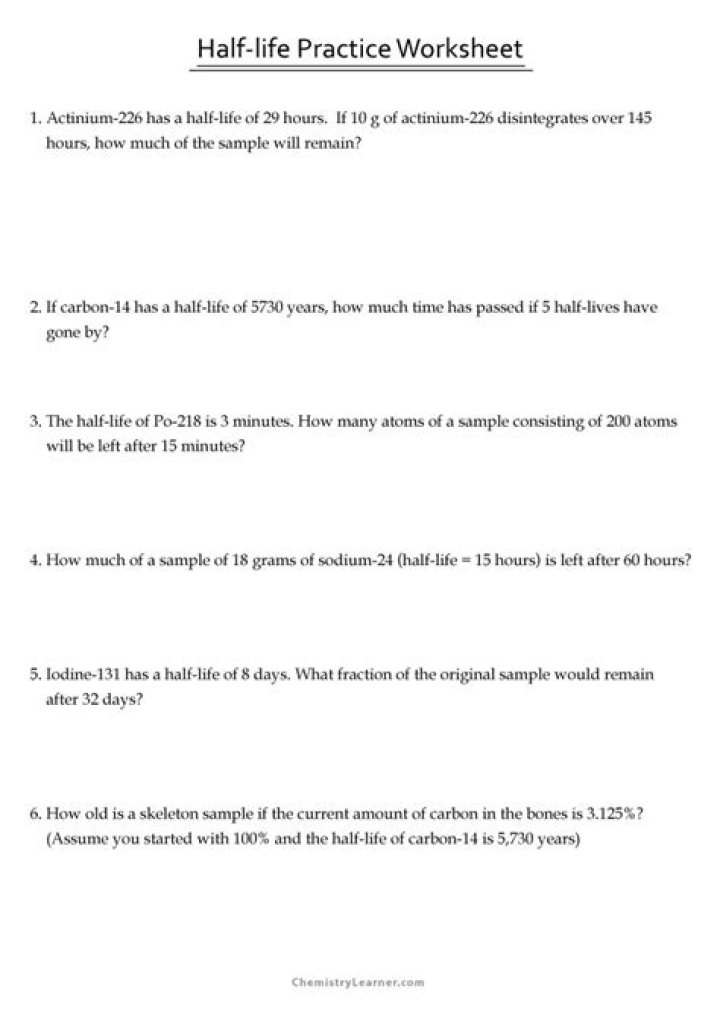 Half Life Questions and Answers PDF – Expert Guide & Answers