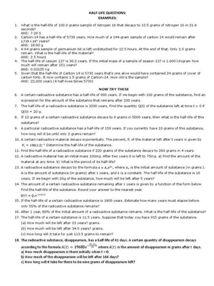 Half Life Questions PDF: Solve Every Level’s Trickiest Challenges