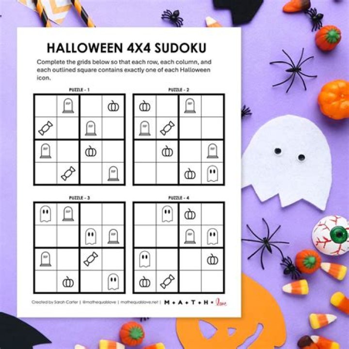 Halloween Sudoku Answers PDF – Free Printable Puzzle with Solutions