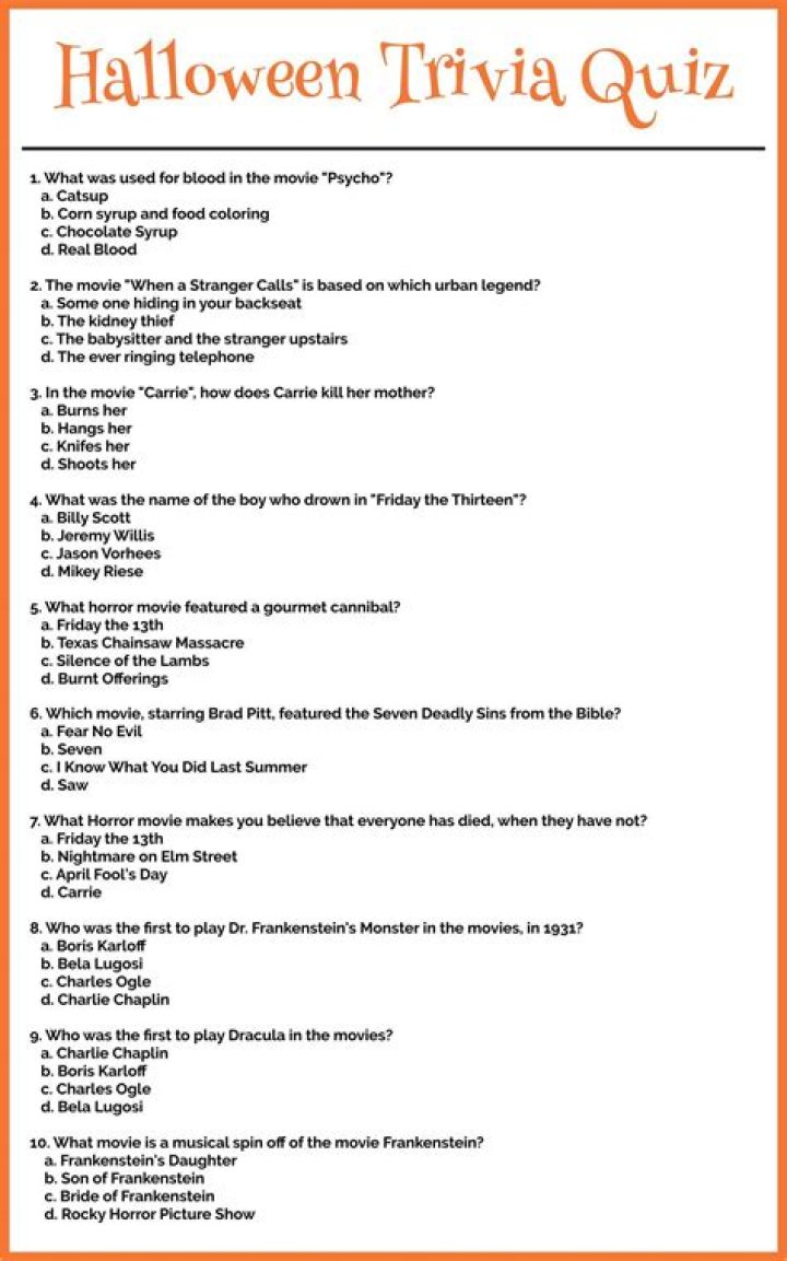 50 Spooky Halloween Trivia Questions PDF – Perfect for Kids and Adults!