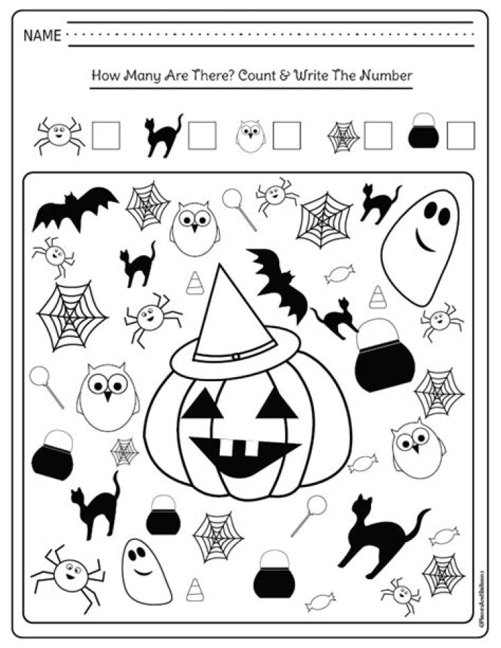 Halloween Worksheets for Kindergarten PDF – Printable Halloween Activities