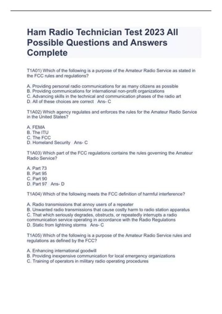 Ham Radio General Test Questions & Answers PDF Free Download