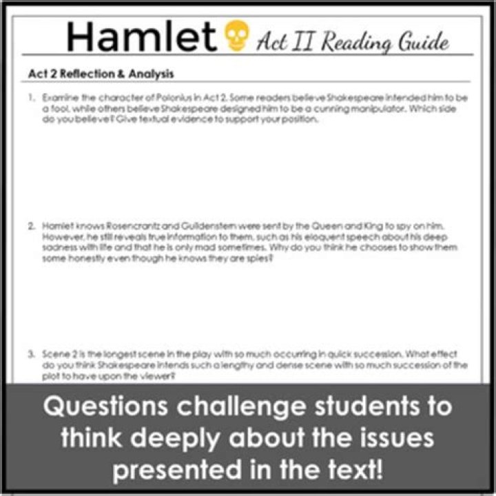 Hamlet Act 2 Questions & Answers PDF: Study Guide & Exam Prep