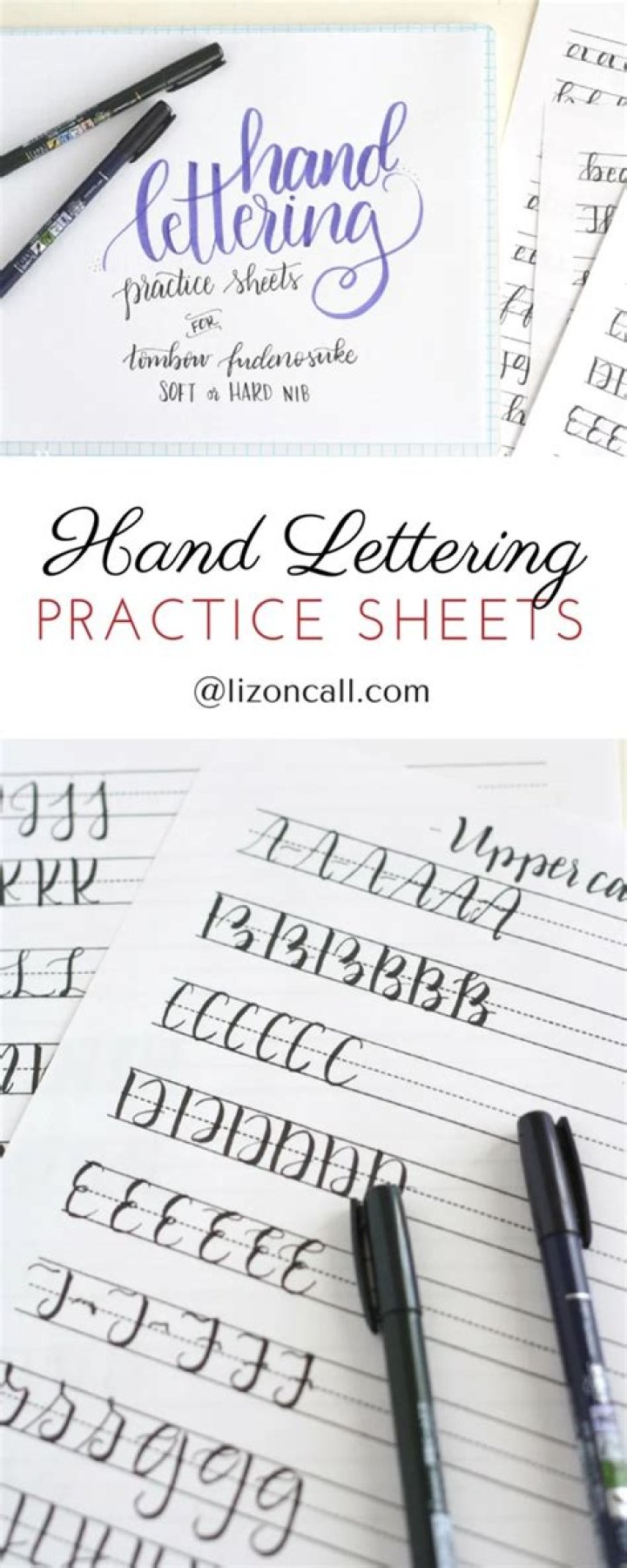 Hand Lettering Practice Sheets Free PDF Download