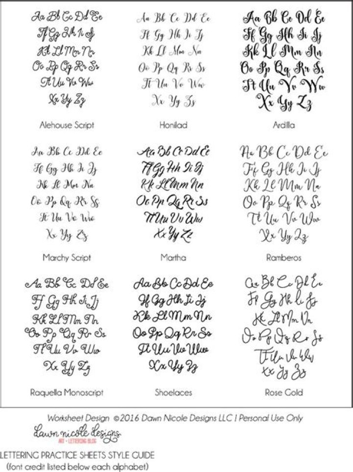 Free Hand Lettering Practice Sheets PDF – Perfect for Beginners