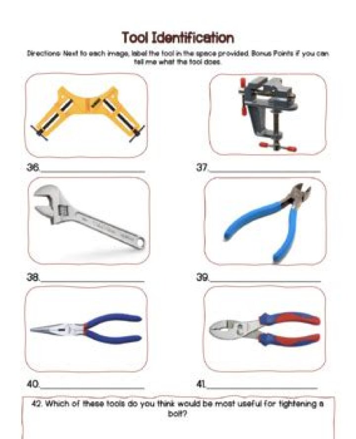 Hand Tool Identification Test PDF – Master Tool Recognition Quickly
