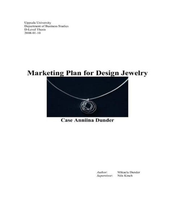 Handmade Jewelry Business Plan PDF: Step-by-Step Guide