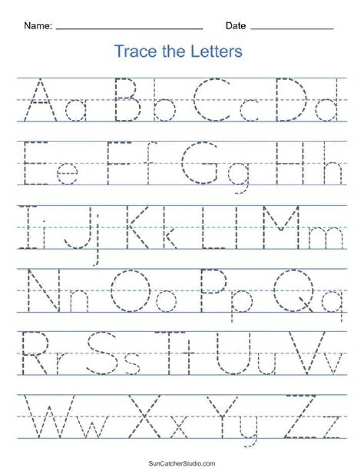 Free Printable Preschool Worksheets for Tracing Letters PDF