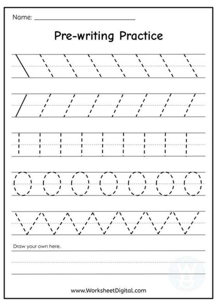Free Handwriting Pre-Writing Worksheets PDF – Boost Early Writing Skills