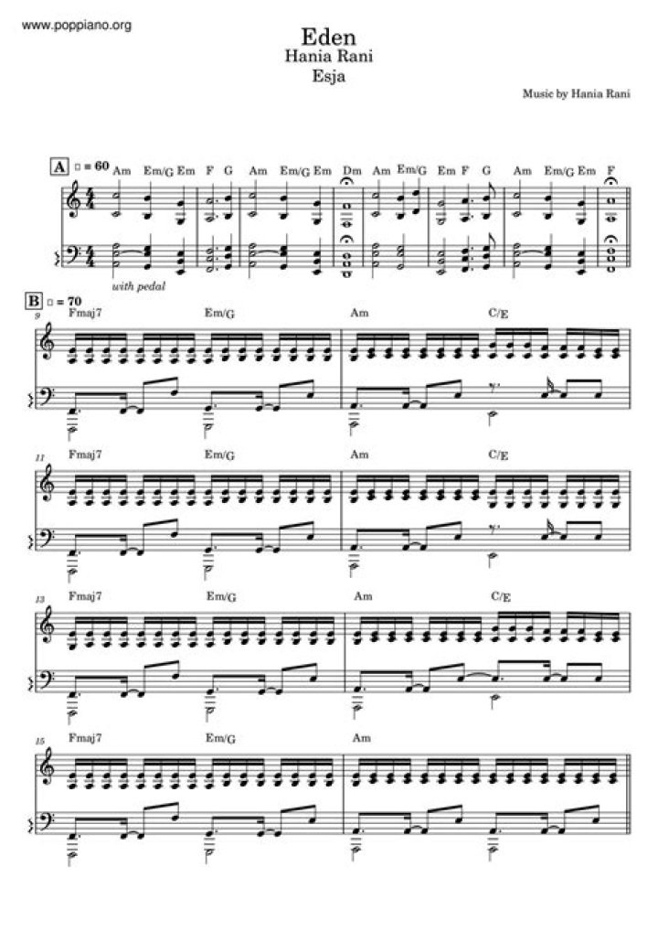 Hania Rani Sheet Music PDF Download – Free Legal Downloads