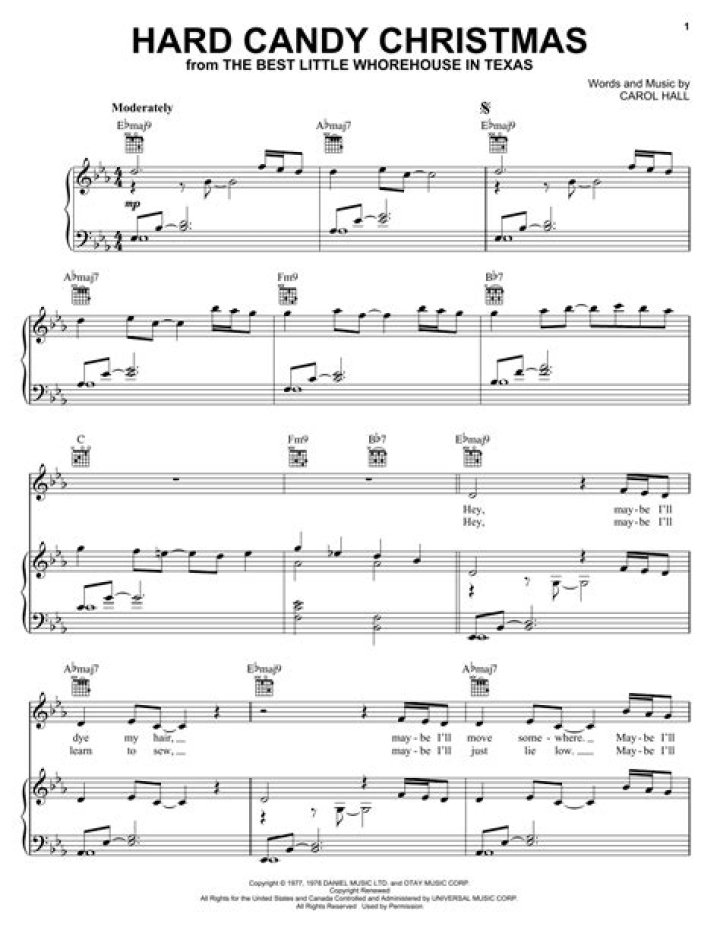Free Hard Candy Christmas Sheet Music PDF – Instant Download
