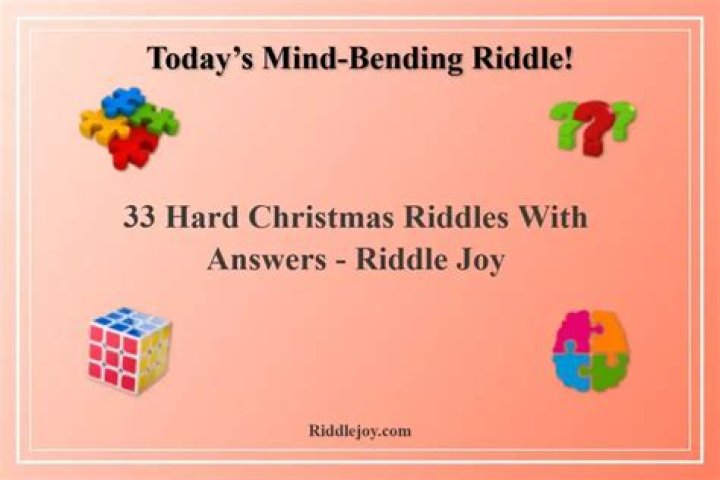 Hard Christmas Riddles with Answers PDF Download