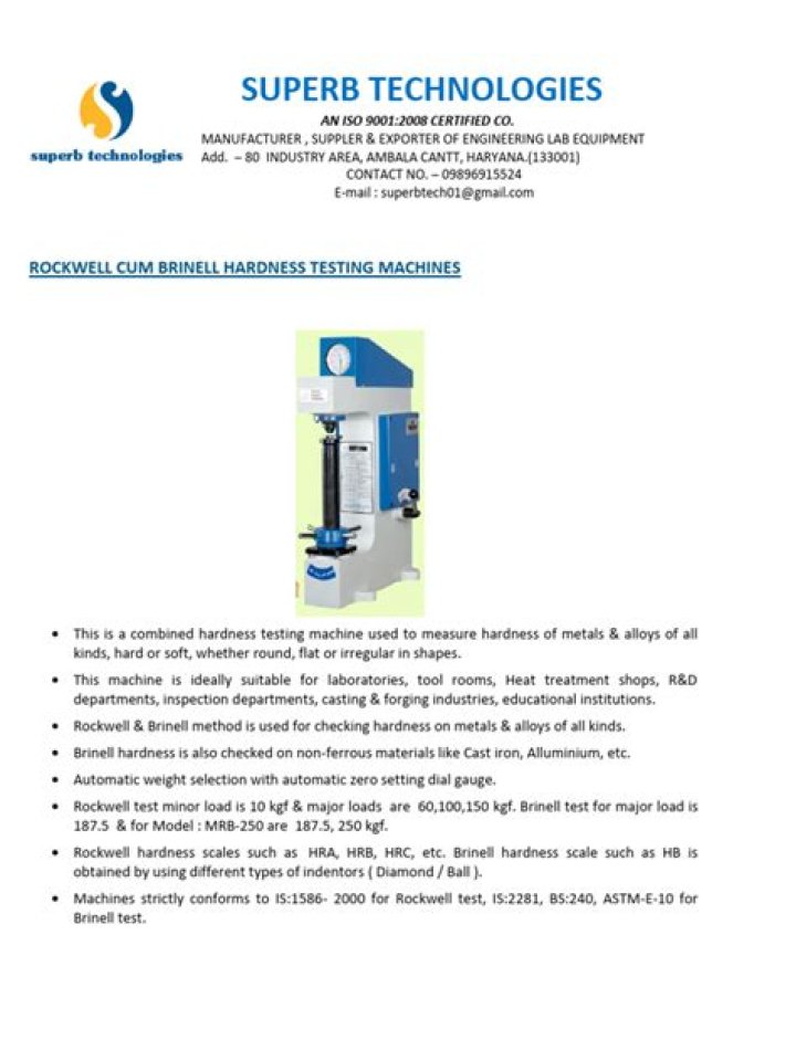Hardness Testing Machine PDF: Expert Guide & Technical Specifications